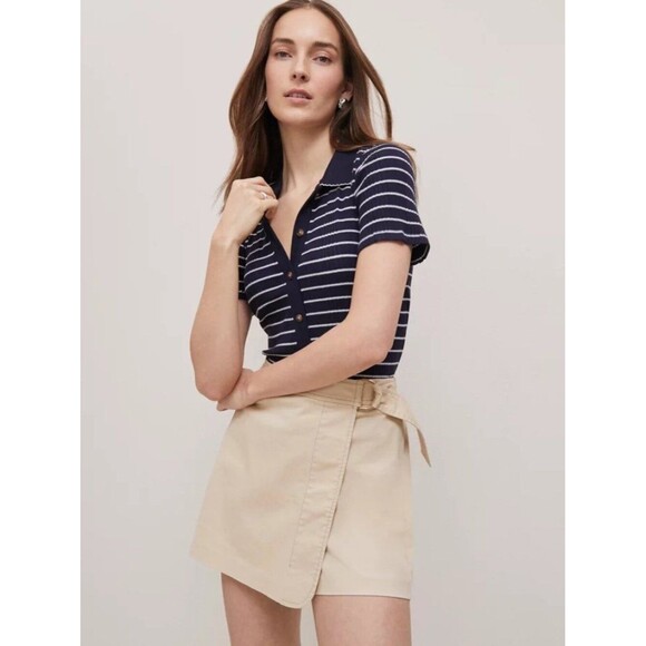 Ann Taylor Tops - Ann Taylor Weekend Striped Polo Shirt M NWT